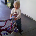 How Jake rides a bike
